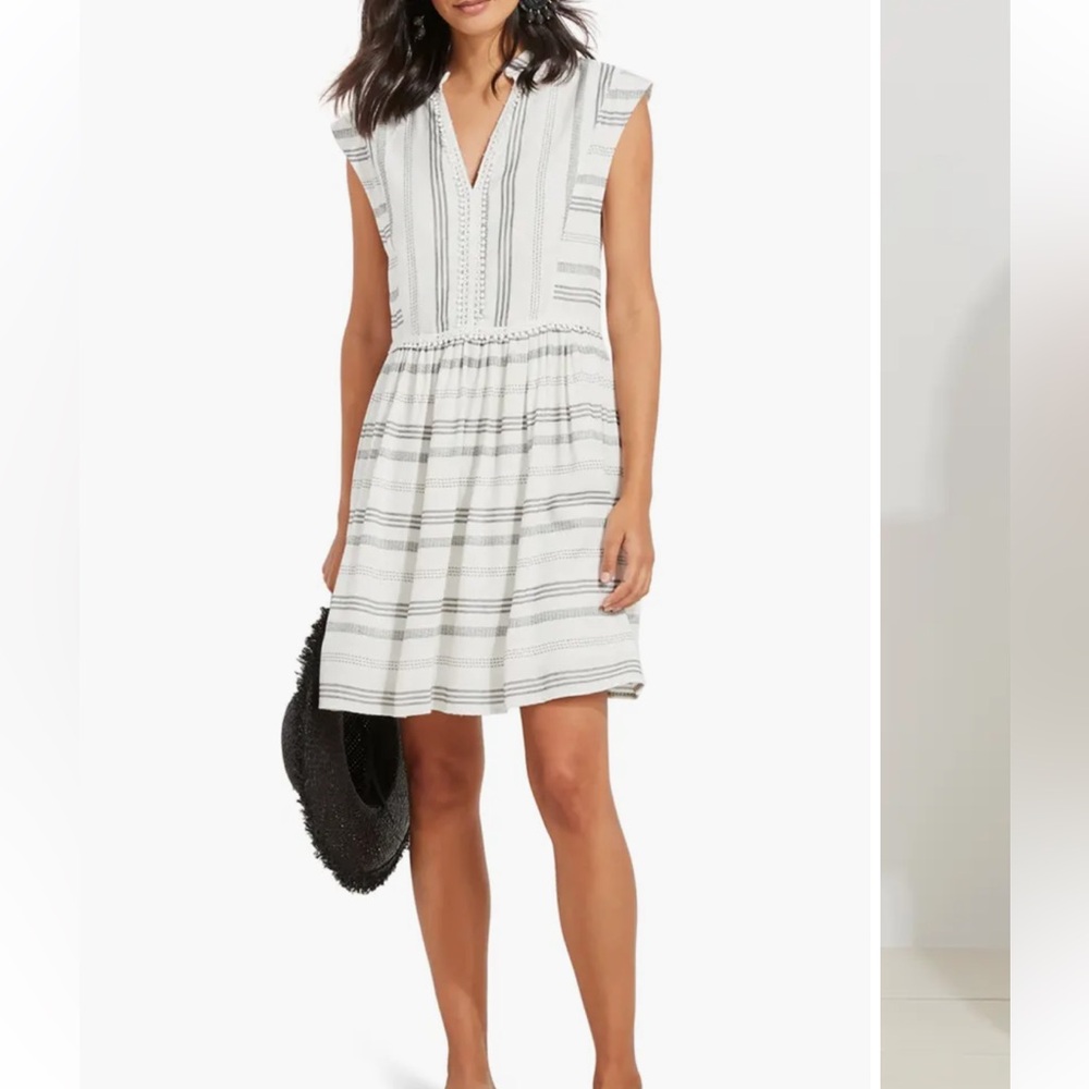 Vineyard Vines Mini Pom Stripe Cover-Up Dress Sz M